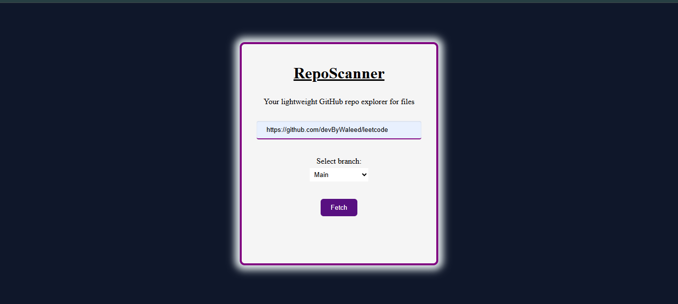 RepoScanner